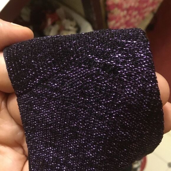 Retro 90s Vintage Metallic Gold Black Purple Blue Belted Zip up Jumpsuit 14 - Picture 12 of 15